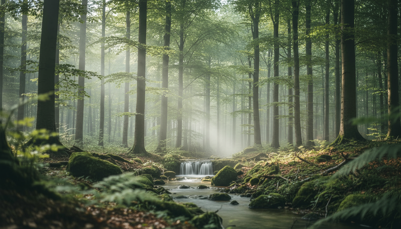 Grüner Wald Hintergrund